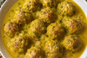 Spanish Meatballs in Saffron Sauce – Albóndigas en Salsa de Azafrán